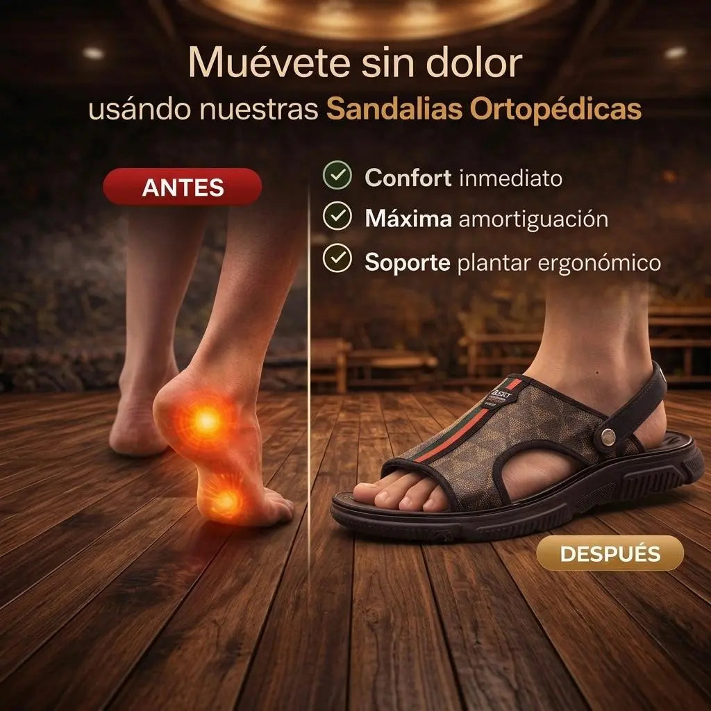 🔥 Sandalias Ortopédicas Gucci – Alivio Inmediato y Máxima Comodidad 👣