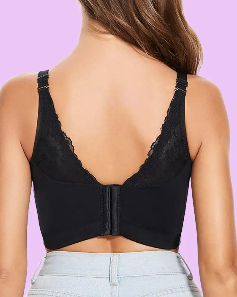 👗 Sujetador Push-Up de Encaje – Corset Largo que estiliza tu silueta 💎