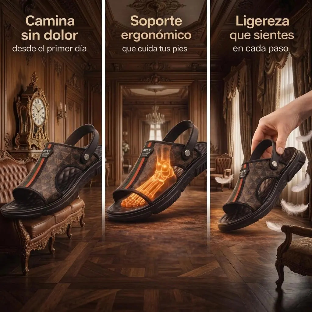 🔥 Sandalias Ortopédicas Gucci – Alivio Inmediato y Máxima Comodidad 👣